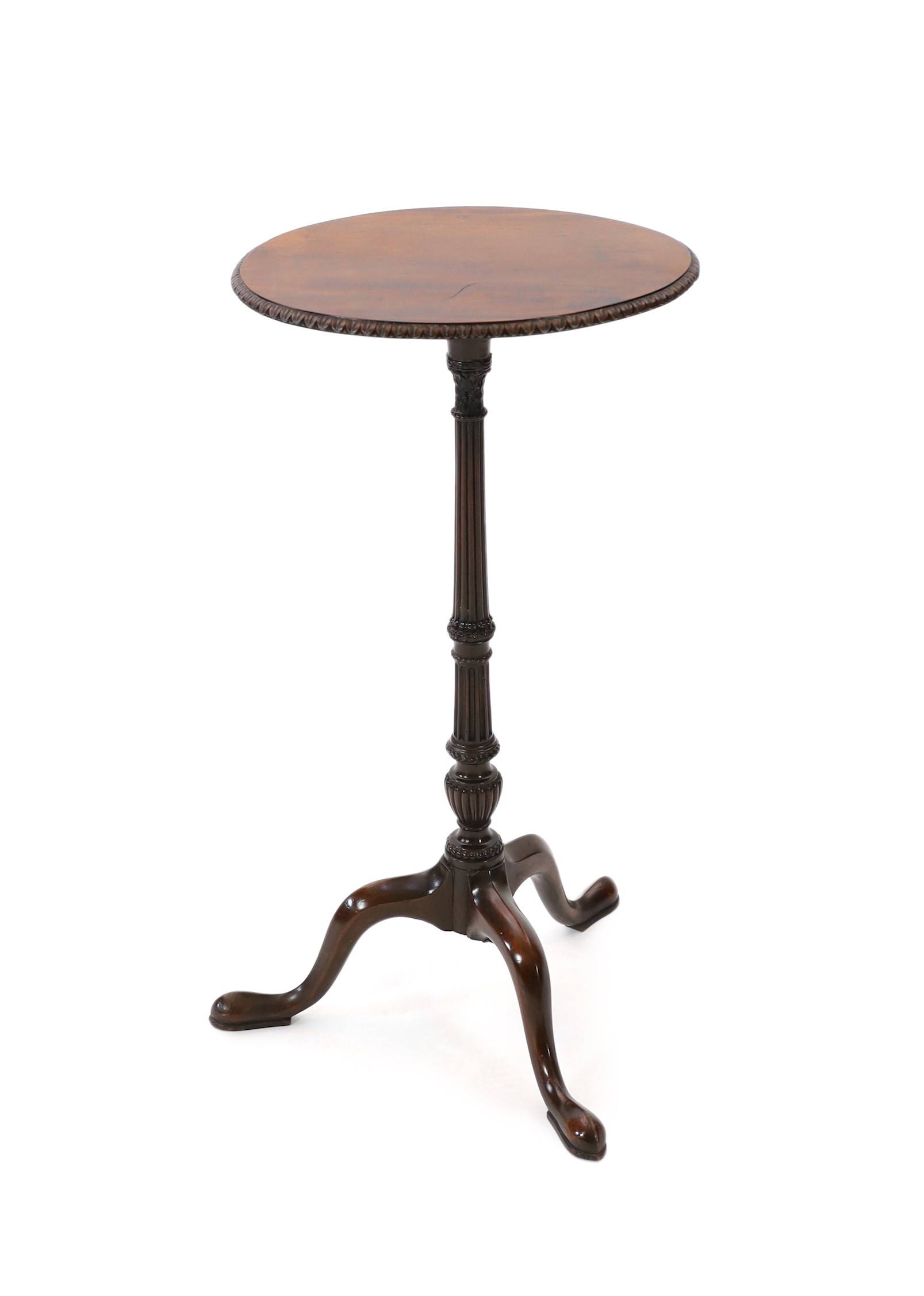 A George III style mahogany torchere
